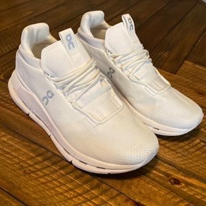 White On running Cloudnova shoes Size 8